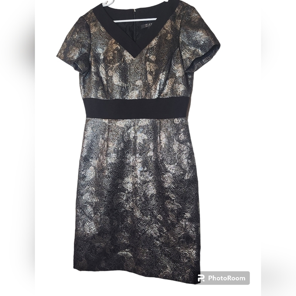 Alex Marie Black & Silver Dress